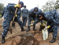 Sailors and students plant and restore during Fleet Week San Diego