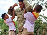 Reservist builds friendships at Thai school